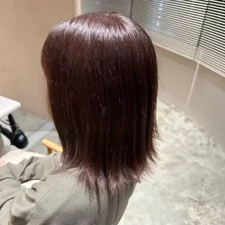 ミディアム カラー ヘアアレンジ みなみ/韓国ボブ/ 韓国レイヤーのヘアスタイル