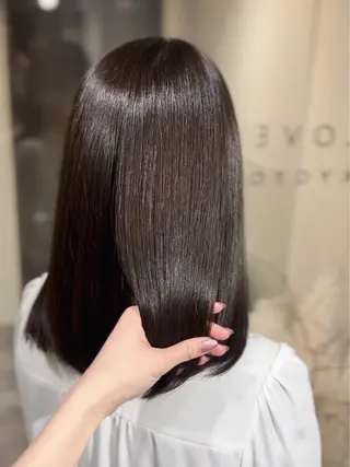 セミロング カラー LOVEST Rihoのヘアスタイル