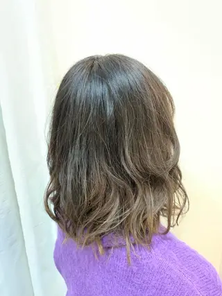 ミディアム カラー ヘアアレンジ 渋谷宮益坂 omoのヘアスタイル