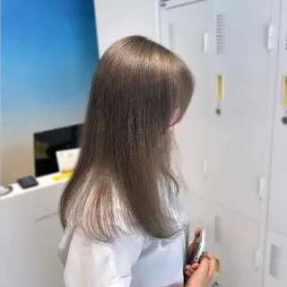 セミロング カラー 韓国ヘア/髪質改善 /natsuki🧸のヘアスタイル