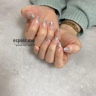 ロング ネイル espoir. muのネイルデザイン