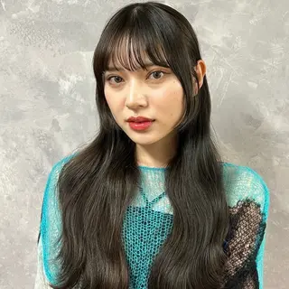 ロング カラー 透明感/ 艶ハイトーン/梨桜のヘアスタイル