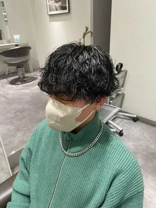 ショート パーマ メンズ Reginavita栄所属・メンズ特化/ 本日空き○/岡本一真のヘアスタイル