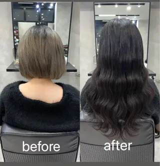 ミディアム 濱川響太レディース カットモデルのヘアスタイル