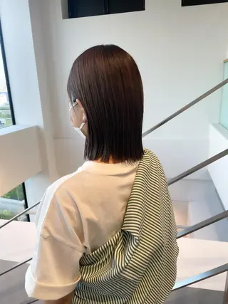 ショート カラー ヘアアレンジ ミニボブ/ブリーチ 🌈MISATOのヘアスタイル