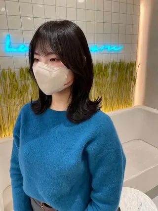 ミディアム カラー 《髪質改善✖️オリー ブ🧸》小嶋拓也のヘアスタイル