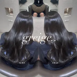 ロング カラー 💖大人韓国ヘア💖 韓国艶カラー【銀座】のヘアスタイル