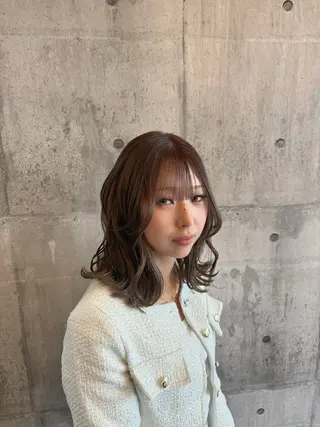 セミロング 🔅透明感カラー切田 はじめ🔆のヘアスタイル