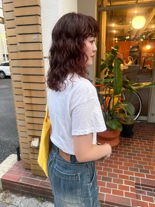 ミディアム パーマ muku所属・ボブ/パーマ /muku サリのヘアスタイル