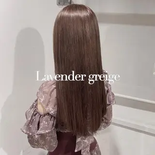 ロング カラー ヘアアレンジ 韓国レイヤー🕊️ 柔らかベージュ🧸のヘアスタイル