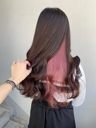 ロング 艶カラー の達人のヘアスタイル