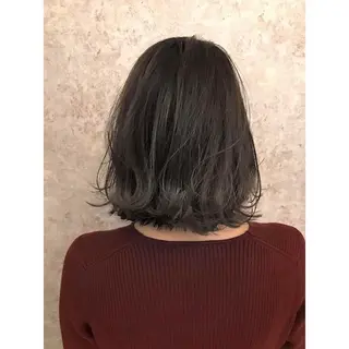 ミディアム カラー due hair 京都駅前店 MILBON オージュア認定サロン【デューヘアー】所属・ハイトーンブリーチ 土坂 由志【京都】のヘアスタイル