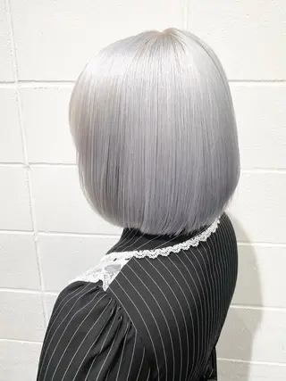 ミディアム カラー パーマ ヘアアレンジ メンズ nico TOKYO 渋谷所属・ブリーチ　ハイトーン 特化🌈フジタハルキのヘアスタイル