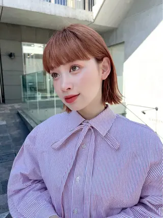 ショート カラー 🎧パーソナルケア/ 透明感カラー/ミユのヘアスタイル