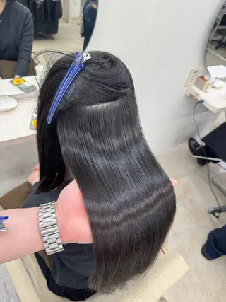 ロング 髪質改善×縮毛矯正 Core 片山健太のヘアスタイル