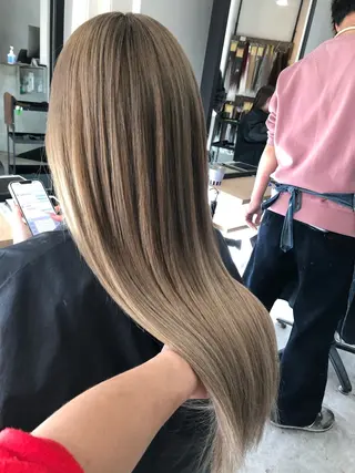 ロング 下妻 カラーエクステ難波のヘアスタイル