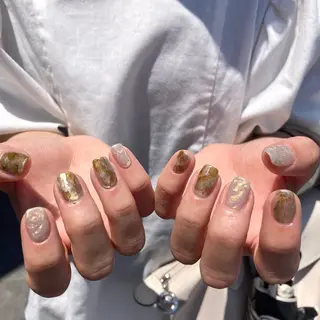 ネイル 𓂃toi. 儚げnuanceのネイルデザイン