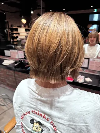 ミディアム miyu BOB/layerのヘアスタイル