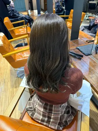 セミロング カラー ヘアアレンジ 💞艶カラー/ ブリーチ💞ユウカのヘアスタイル