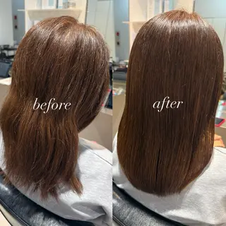 ミディアム ANNA🐾 艶カラー/水素カラーのヘアスタイル