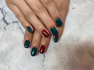 ネイル ネイルリボン 受付スタッフのネイルデザイン