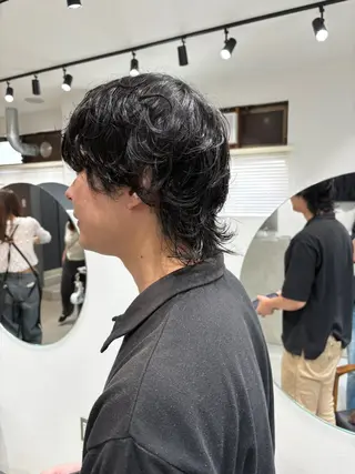 ミディアム メンズ ボブ/レイヤー /河内温太のヘアスタイル