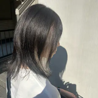 ミディアム カラー 若狭 彩花のヘアスタイル