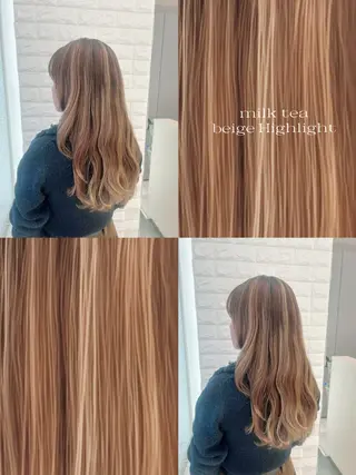 ロング Earth市ヶ谷店所属・中嶋 礼愛のヘアスタイル