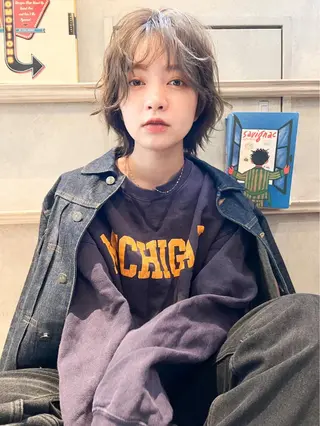 ショート カラー ヘアアレンジ 金子 廉のヘアスタイル