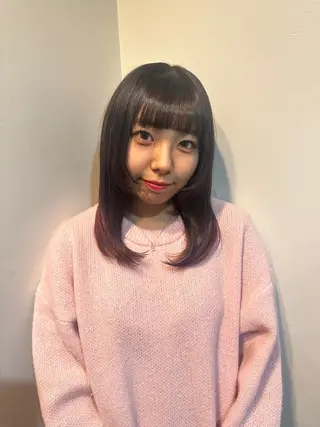 セミロング カラー 【sica】 nanaのヘアスタイル