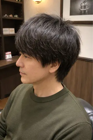 ミディアム メンズ LAVIE NEW STANDARD BARBER所属・小森 優仁のヘアスタイル