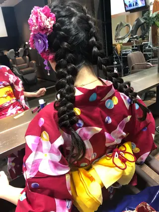 ロング ヘアアレンジ pep所属・pep natsumiのヘアスタイル