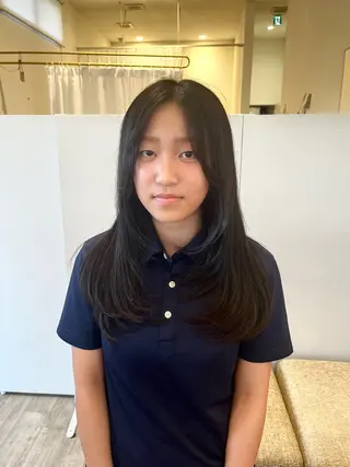 ロング 平間 稔希のヘアスタイル