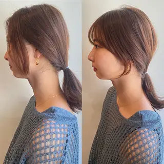 ミディアム カラー パーマ ヘアアレンジ GIVET (ジヴェ)所属・撮影モデル募集 🦋soemikaのヘアスタイル