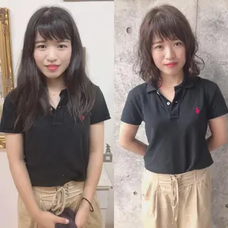 ショート カラー パーマ cachecache所属・及川 光のヘアスタイル