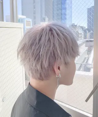 ミディアム カラー メンズ 🍎ハッシュカット× 髪質改善🍎カイトのヘアスタイル