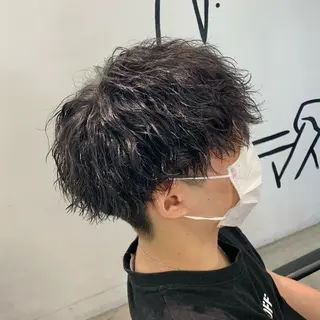 ショート パーマ メンズ メンズ特化美容師/ 藤戸 椋のヘアスタイル