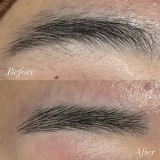 メンズ アイブロウ ななみ.⋆𝜗𝜚 艶カラー/まつパのヘアスタイル