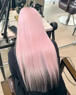 ロング カラー ブリーチカラー特化 碇　英朗のヘアスタイル