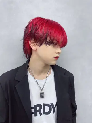 カラー メンズ 渡辺春衣 ♡デザインカラーのヘアスタイル