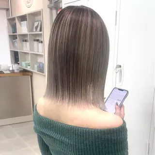 ミディアム カラー 奥山義進/大宮 /ダブルカラーのヘアスタイル