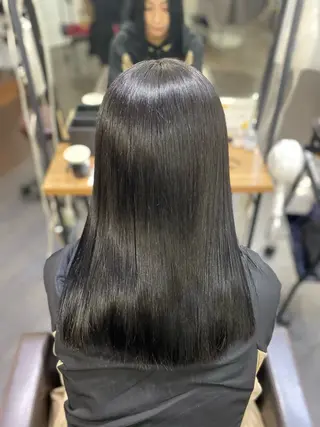 セミロング カラー ヘアアレンジ 🍒ᩚ名駅/艶髪 縮毛矯正/あゆ🍒ᩚのヘアスタイル