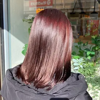 ミディアム カラー 韓国レイヤーカット★ 小林大樹のヘアスタイル