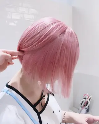 ショート カラー ヘアアレンジ メンズ SALOWIN所属・ハイトーン美容師 MASATOのヘアスタイル