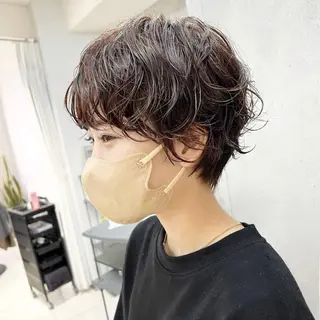 ショート パーマ 🫧もも🫧 ／メンズ〜レディースのヘアスタイル