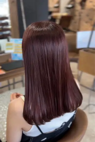 セミロング 大谷 亜由奈のヘアスタイル