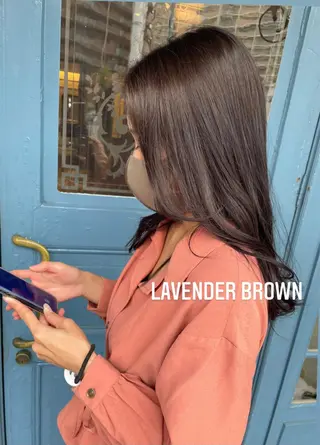 ロング カラー 渡辺 瑠美のヘアスタイル