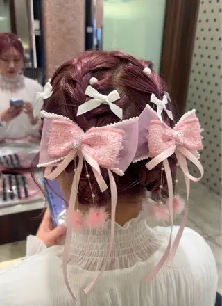 ミディアム ヘアアレンジ 銀座🌿ヘア アレンジ🌿さやかのヘアスタイル