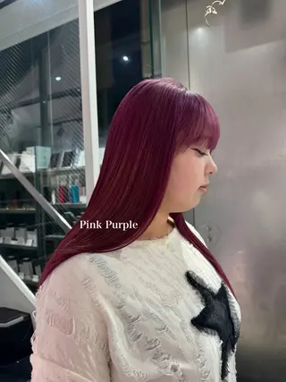 ロング カラー mao/天神ブリーチ ハイトーンカラーのヘアスタイル