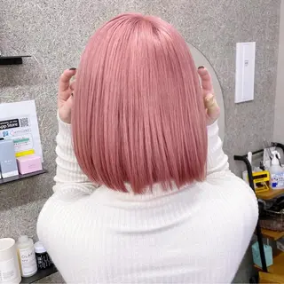 ショート カラー Lull (シェアサロンReco VIProom)所属・Lull1人美容室 バレイヤージュのヘアスタイル